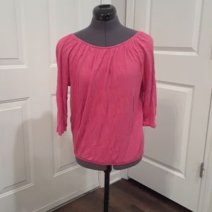 Ann Taylor Loft Pink Top